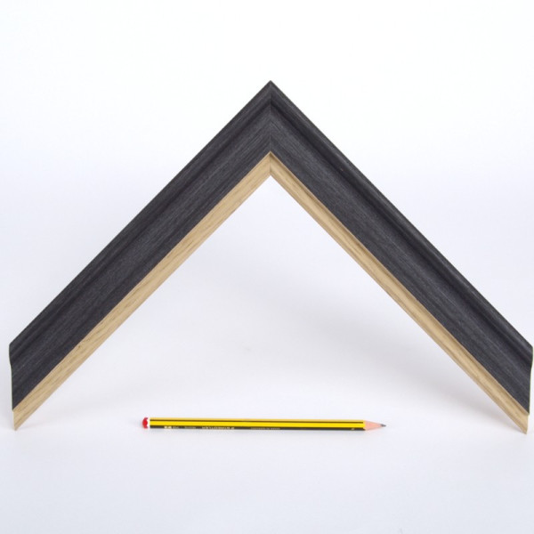 Marco madera color grafito y roble