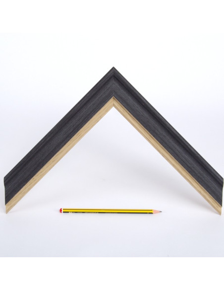 Marco madera color grafito y roble