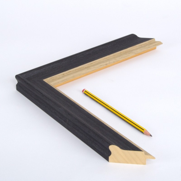 Marco madera color grafito y roble