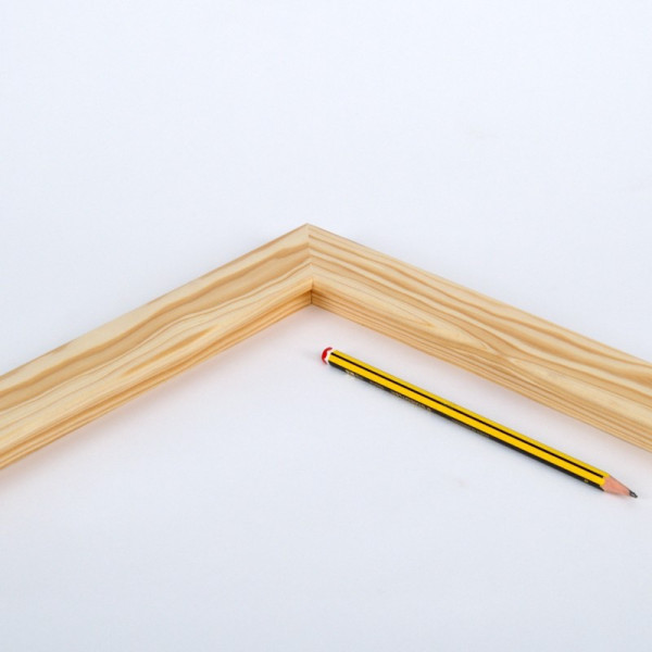 Marco madera pino al natural 4 cm.