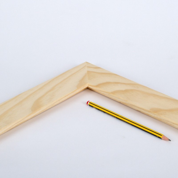 Moldura pino gallego al natural 6 cm.