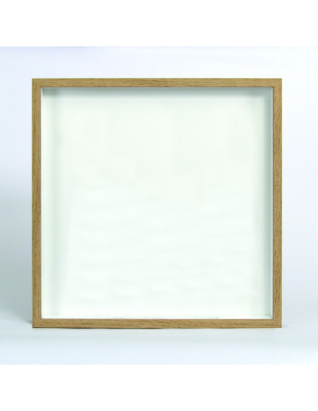 Vitrina marco Decorado Roble Natural fondo blanco