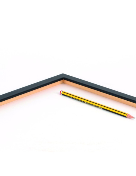 Moldura negro mate 1,5 cm.